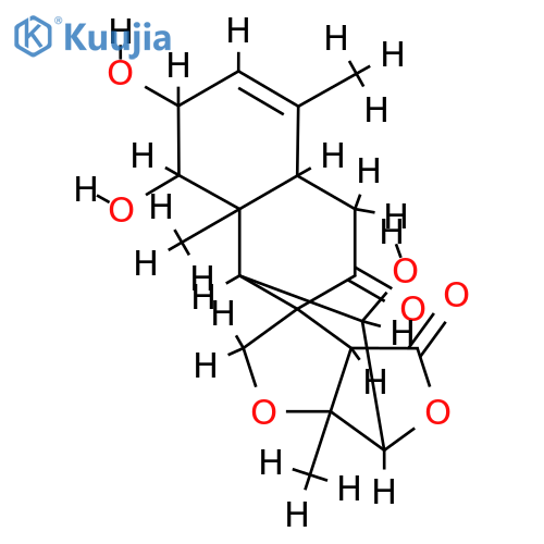 (1R,2S,5R,5aR,7aS,11aS,11bR,14S)-1,10,11-trihydroxy-8,11a,14-trimethyl-7,7a,10,11,11a,11b-hexahydro-2H-2,5,5a-(methanetriyloxymethano)naphtho[1,2-d]oxepine-4,6(1H,5H)-dione structure