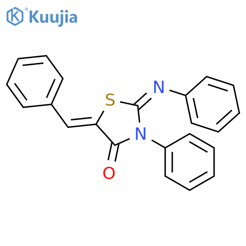 (2z)-5-Benzylidene-3-phenyl-2-(phenylimino)-1,3-thiazolidin-4-one structure