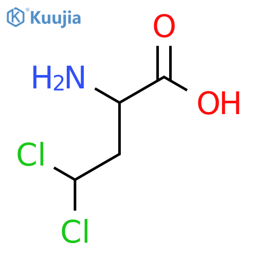 2-Amino-4,4-dichlorobutanoic acid structure