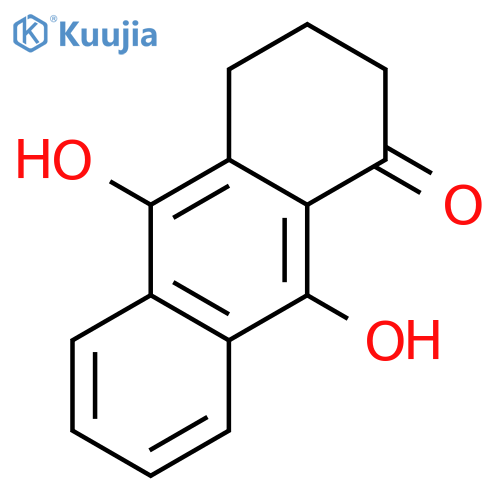 9,10-Dihydroxy-3,4-dihydroanthracen-1(2H)-one structure