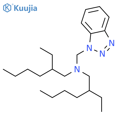 N,N-bis(2-ethylhexyl)-1H-benzotriazole-1-methylamine structure