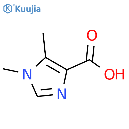 1,5-Dimethyl-1H-imidazole-4-carboxylic acid structure