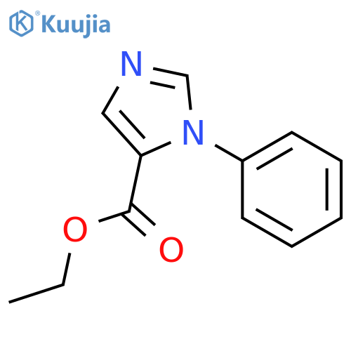 1-phenyl-1H-Imidazole-5-carboxylic acid ethyl ester structure
