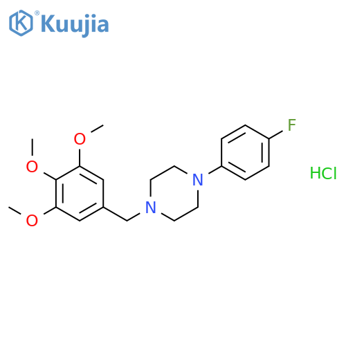 1-(4-fluorophenyl)-4-(3,4,5-trimethoxybenzyl)piperazine hydrochloride structure
