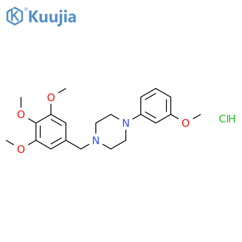 1-(3-methoxyphenyl)-4-(3,4,5-trimethoxybenzyl)piperazine hydrochloride structure