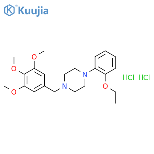 1-(2-ethoxyphenyl)-4-(3,4,5-trimethoxybenzyl)piperazine dihydrochloride structure