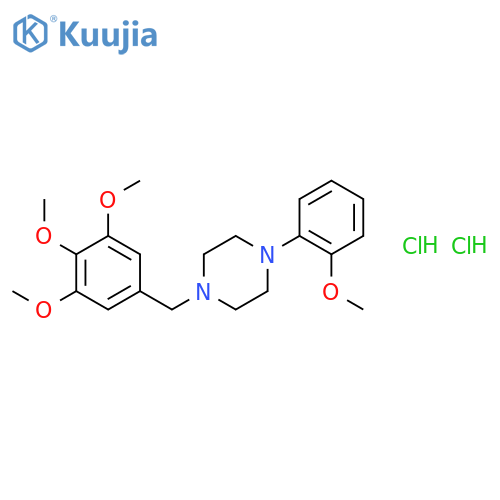 1-(2-methoxyphenyl)-4-(3,4,5-trimethoxybenzyl)piperazine dihydrochloride structure
