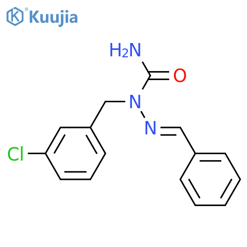 Hydrazinecarboxamide, 1-[(3-chlorophenyl)methyl]-2-(phenylmethylene)- structure