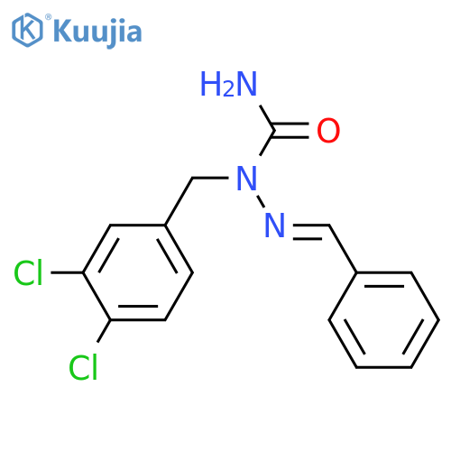 Hydrazinecarboxamide, 1-[(3,4-dichlorophenyl)methyl]-2-(phenylmethylene)- structure
