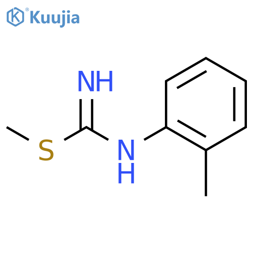 Carbamimidothioic acid, (2-methylphenyl)-, methyl ester structure
