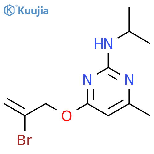 2-Pyrimidinamine,4-[(2-bromo-2-propenyl)oxy]-6-methyl-N-(1-methylethyl)- structure