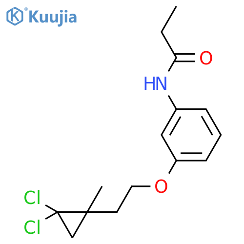 Propanamide, N-[3-[2-(2,2-dichloro-1-methylcyclopropyl)ethoxy]phenyl]- structure