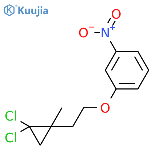 Benzene, 1-[2-(2,2-dichloro-1-methylcyclopropyl)ethoxy]-3-nitro- structure