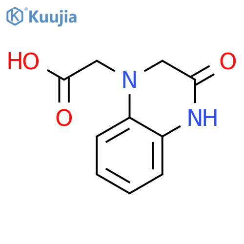 2-(3-oxo-1,2,3,4-tetrahydroquinoxalin-1-yl)acetic acid structure