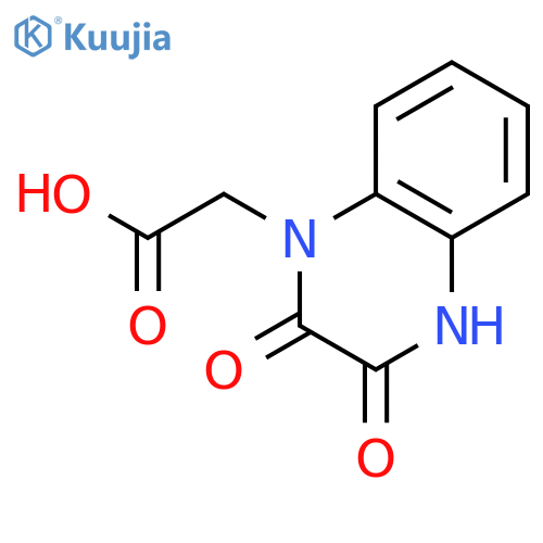 2-(2,3-dioxo-1,2,3,4-tetrahydroquinoxalin-1-yl)acetic acid structure