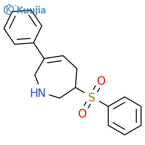 (6-phenyl-3-(phenylsulfonyl)-2,3,4,7-tetrahydro-1H-azepine ) structure