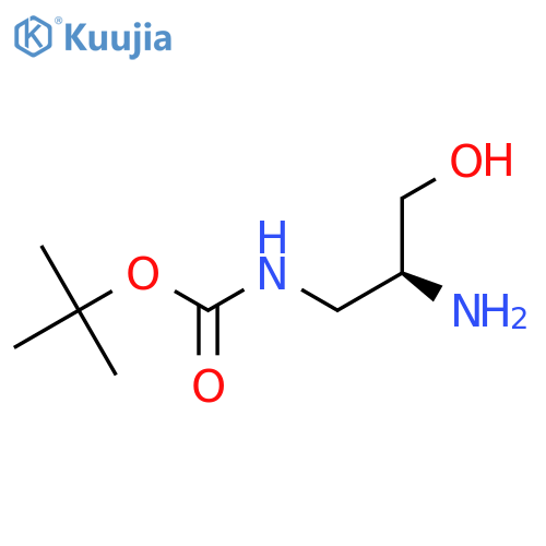 (S)-Tert-Butyl (2-amino-3-hydroxypropyl)carbamate structure