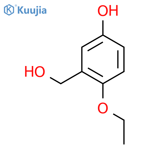 4-ethoxy-3-hydroxymethylphenol structure