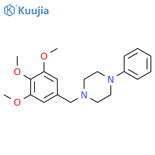 Piperazine, 1-phenyl-4-[(3,4,5-trimethoxyphenyl)methyl]- structure