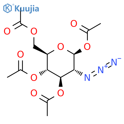 1,3,4,6-Tetra-O-acetyl-2-azido-2-deoxy-β-D-glucopyranose structure