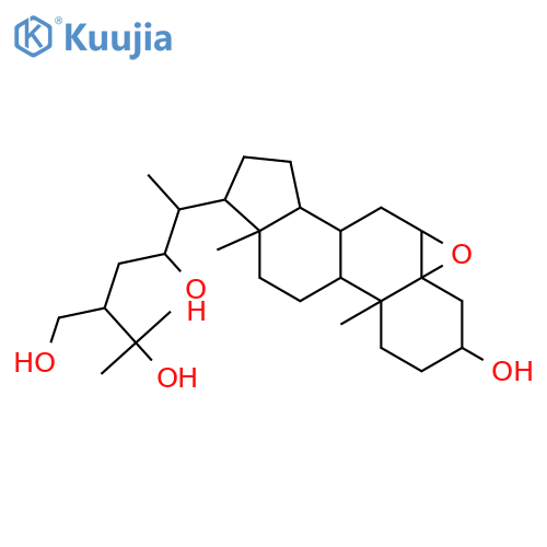 Ergost-5-ene-3,22,25,28-tetrol; (3β,22R,24ξ)-form, 5β,6β-Epoxide structure