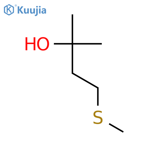 2-methyl-4-(methylsulfanyl)butan-2-ol structure