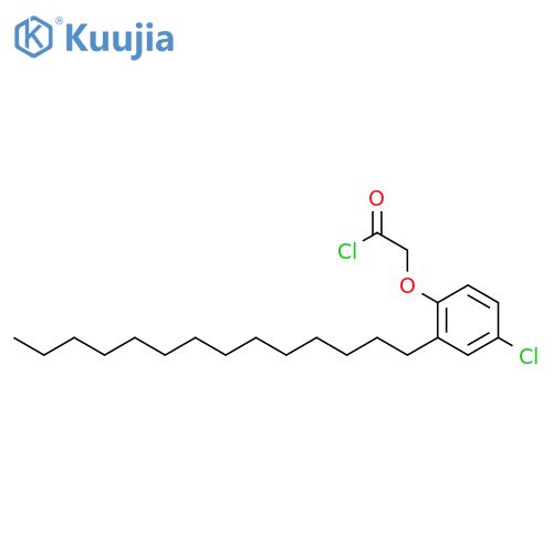 (4-chloro-2-tetradecylphenoxy)acetyl chloride structure
