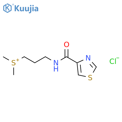 dimethyl{3-[(1,3-thiazol-4-ylcarbonyl)amino]propyl}sulfonium chloride structure