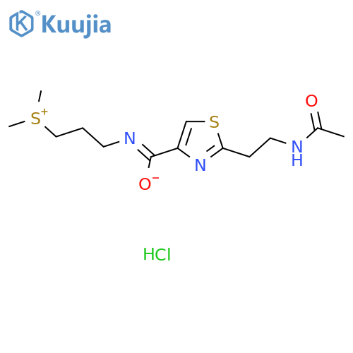 Sulfonium, 3-(((2-(2-(acetylamino)ethyl-4-thiazolyl)carbonyl)amino)pro pyl)dimethyl-, chloride structure