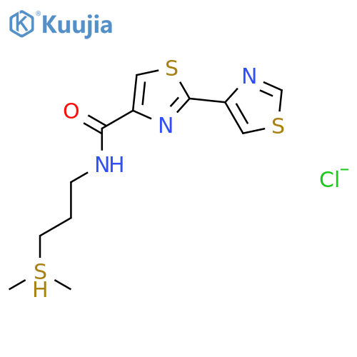 (3-(((2,4'-Bithiazol)-4-ylcarbonyl)amino)propyl)dimethylsulfonium chloride structure