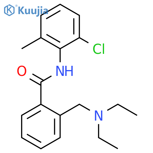 Benzamide, N-(2-chloro-6-methylphenyl)-2-[(diethylamino)methyl]- structure