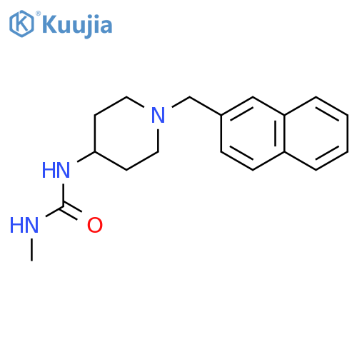 Urea, N-methyl-N'-[1-(2-naphthalenylmethyl)-4-piperidinyl]- structure