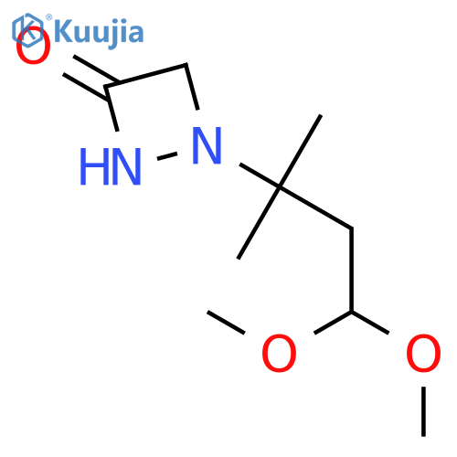 1,2-DIAZETIDIN-3-ONE, 1-(3,3-DIMETHOXY-1,1-DIMETHYLPROPYL)- structure