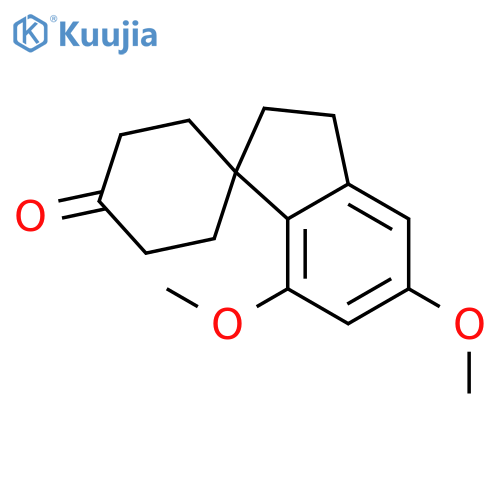2',3'-dihydro-5',7'-dimethoxyspiro[cyclohexane-1,1'-[1H]inden]-4-one structure