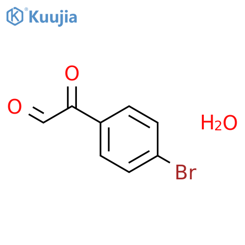 2-(4-Bromophenyl)-2-oxoacetaldehyde hydrate structure