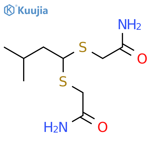 Acetamide, 2,2'-[(3-methylbutylidene)bis(thio)]bis- structure