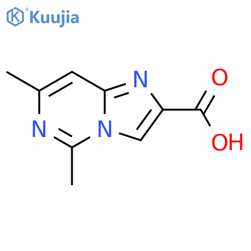 5,7-dimethylimidazo[1,2-c]pyrimidine-2-carboxylic acid structure
