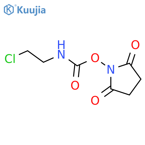 2,5-Pyrrolidinedione, 1-[[[(2-chloroethyl)amino]carbonyl]oxy]- structure