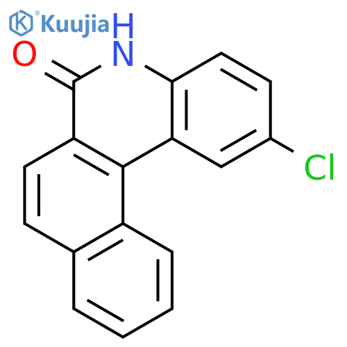 BENZO[K]PHENANTHRIDIN-6(5H)-ONE, 2-CHLORO- structure