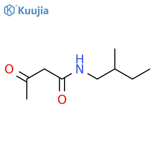 Butanamide, N-(2-methylbutyl)-3-oxo- structure