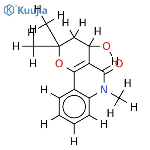 (+/-)-4-Hydroxy-2,2,6-trimethyl-3,4,5,6-tetrahydro-2H-pyranoquinolin-5-one structure