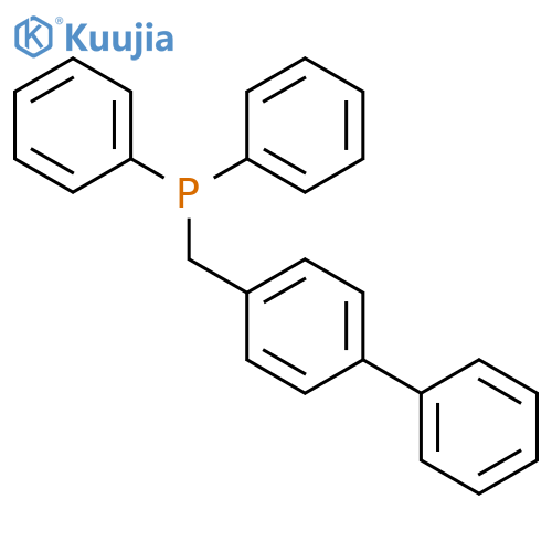 [([1,1'-Biphenyl]-4-yl)methyl](diphenyl)phosphane structure