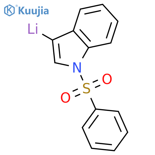 Lithium, [1-(phenylsulfonyl)-1H-indol-3-yl]- structure