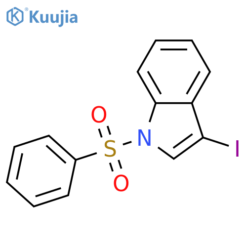 3-Iodo-1-(phenylsulfonyl)-1H-indole structure