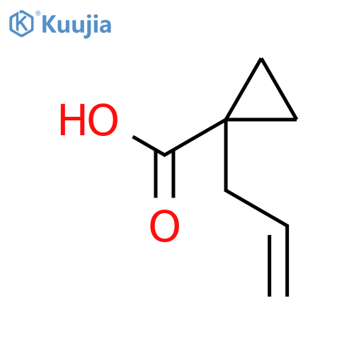 1-(prop-2-en-1-yl)cyclopropane-1-carboxylic acid structure