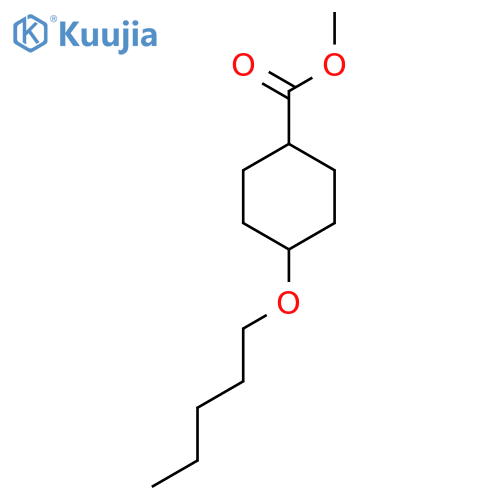 rac-methyl (1s,4s)-4-(pentyloxy)cyclohexane-1-carboxylate, cis structure