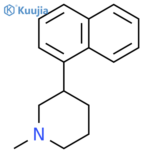 Piperidine,1-methyl-3-(1-naphthalenyl)- structure