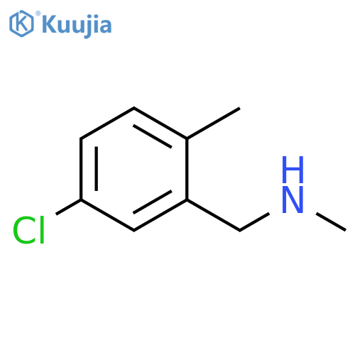 (5-chloro-2-methylphenyl)methyl(methyl)amine structure