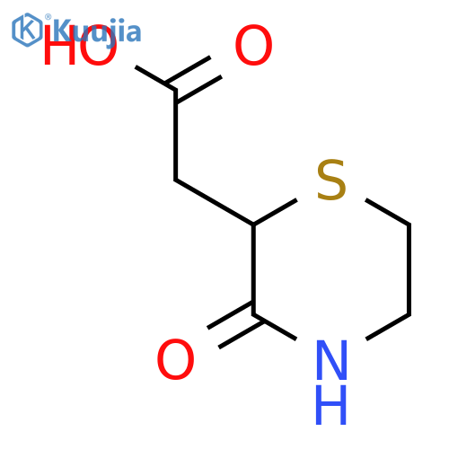 2-(3-Oxothiomorpholin-2-yl)acetic Acid structure