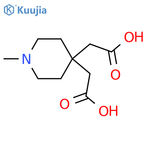 4,4-Piperidinediaceticacid, 1-methyl- structure